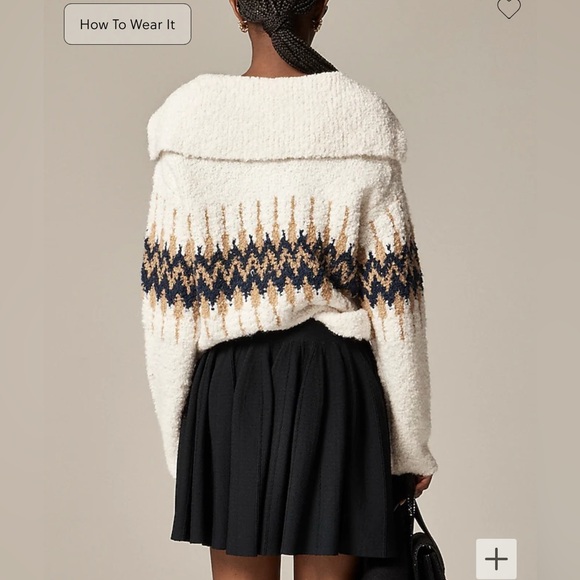 NWT J. Crew Flouncy Sweater Mini Skirt - Picture 2 of 6